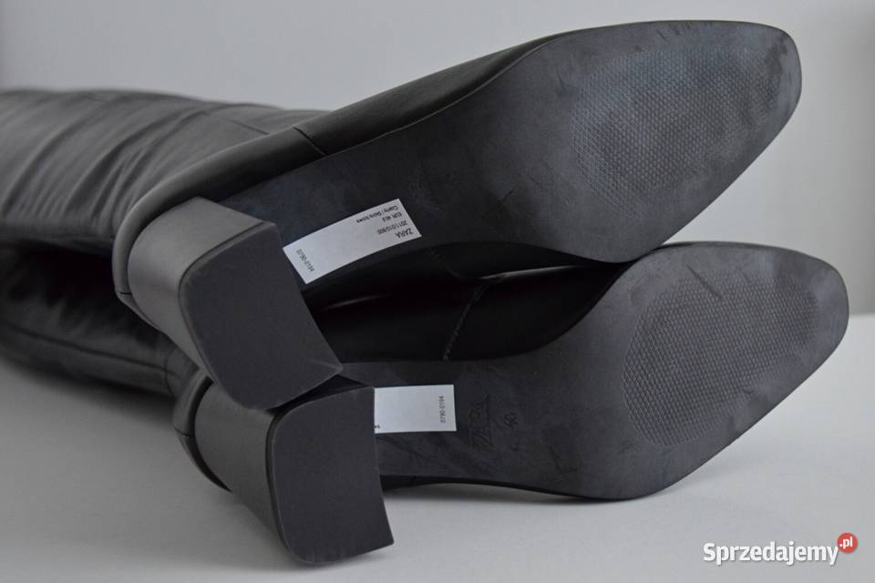 Pełne KOBIECEGO WDZIĘKU kozaki ZARA zakrywające Białystok sprzedam