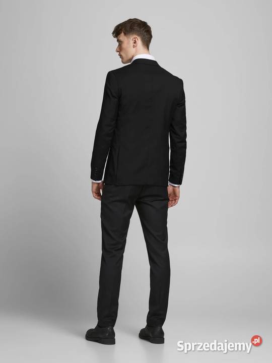 54 JACKJONES Garnitur super slim czarny