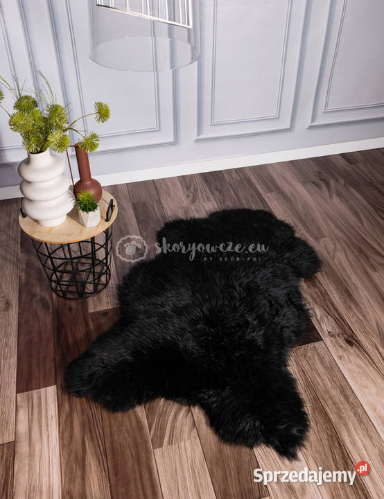 Naturalna Skóra owcza farbowana czarna Rozmiar czarny Szaflary