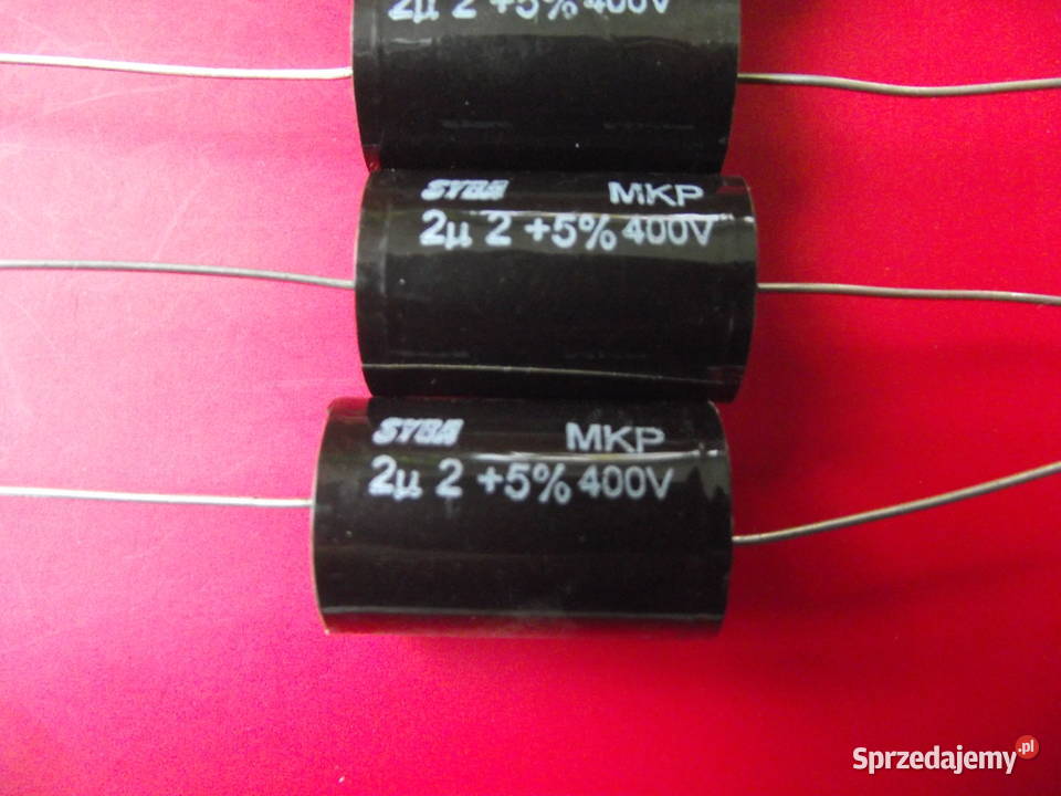 22uF 400V 5 Kondensator audio MKP SYBA min do Puszczykowo