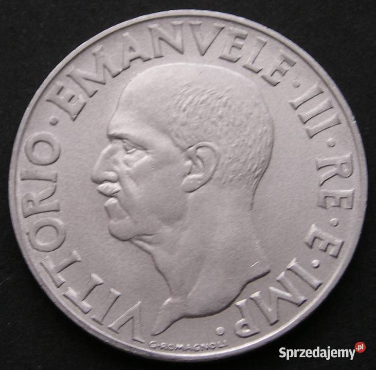 WŁOCHY 1 LIR 1942 WIKTOR EMANUEL III STAN 12 Łódź sprzedam