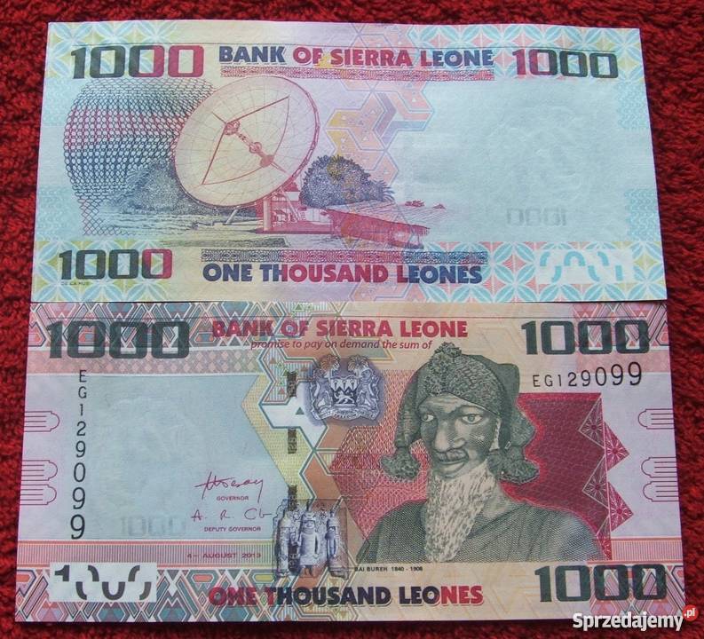 SIERRA LEONE 1000 LEONES Kolekcjonerski Banknot