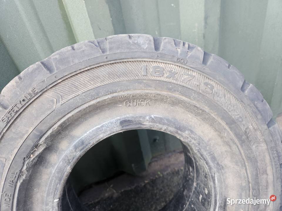 Opony Opona Solideal 18 x 7 R 8 Pełne Widlakowe Szprotawa
