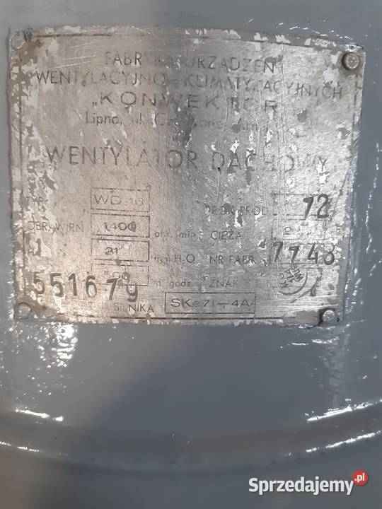Wntylator dachowy Warszawa sprzedam