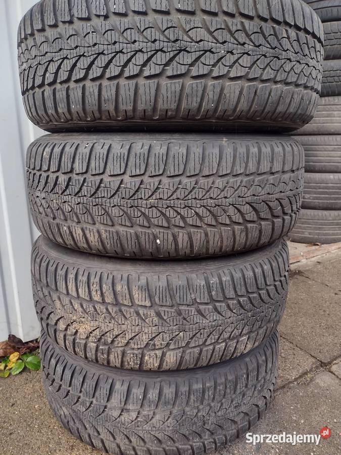 Opony zimowe na felgach stalowych Citroen Aleksandrów Łódzki sprzedam