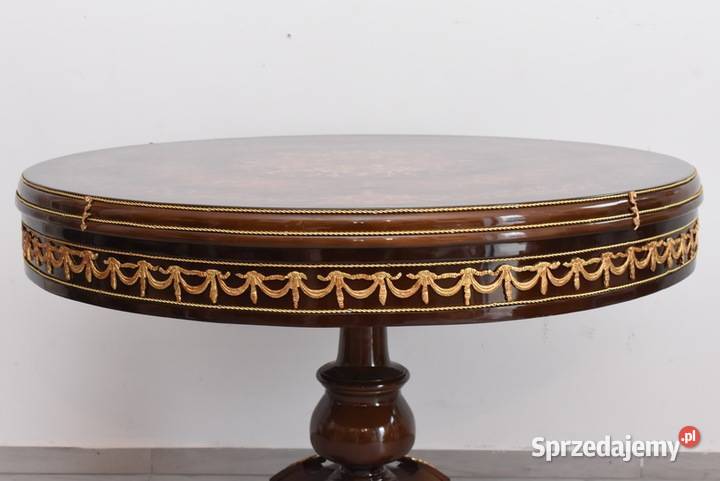 Barokowy Owalny Stolik Kawowy Stół Stolik Kraków