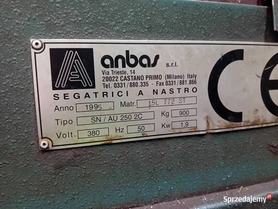 Przecinarka automatyczna do metalu anbas sn au Produkcja pomorskie Malbork