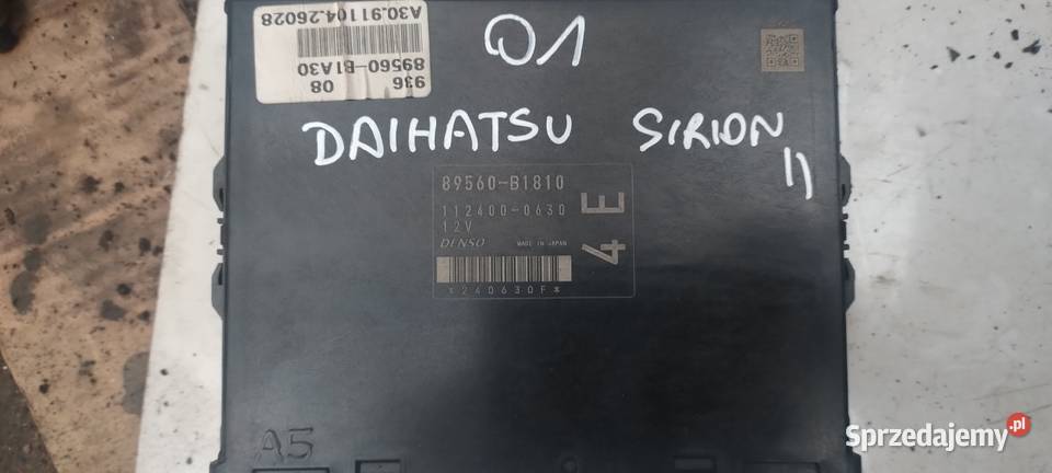 DAIHATSU SIRION II Subaru justy komputer silnika osobowe Kielce