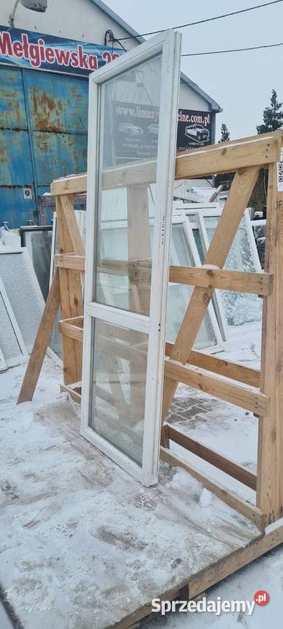 OKNA KacprzaK Witryna 73x208 FIX Używany PCV Okna ścienne Lublin