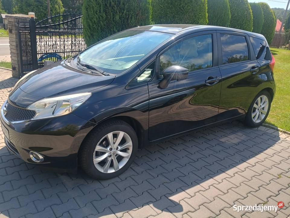 Nissan Note 2014r przebieg 16500012 benzyna tempomat śląskie Wodzisław Śląski