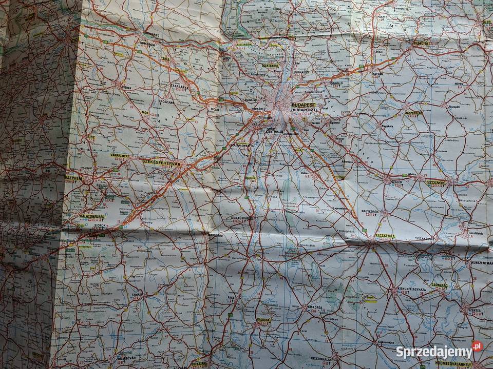Węgry mapa samochodowo krajoznawcza 1500 000 Kraków