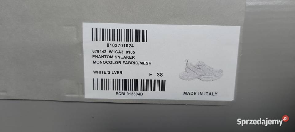 Sneakersy Balenciaga 3xl Malbork sprzedam
