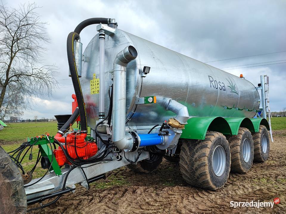 Wóz asenizacyjny ROSA 22R2 22000 litrów tandem Beczkowozy mazowieckie Goliaty