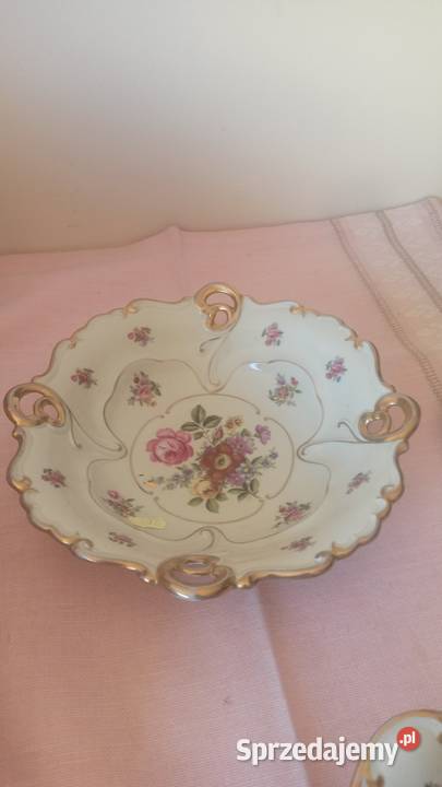 Patera z różami Ilmenau Made in Germany
Złocona Gdańsk