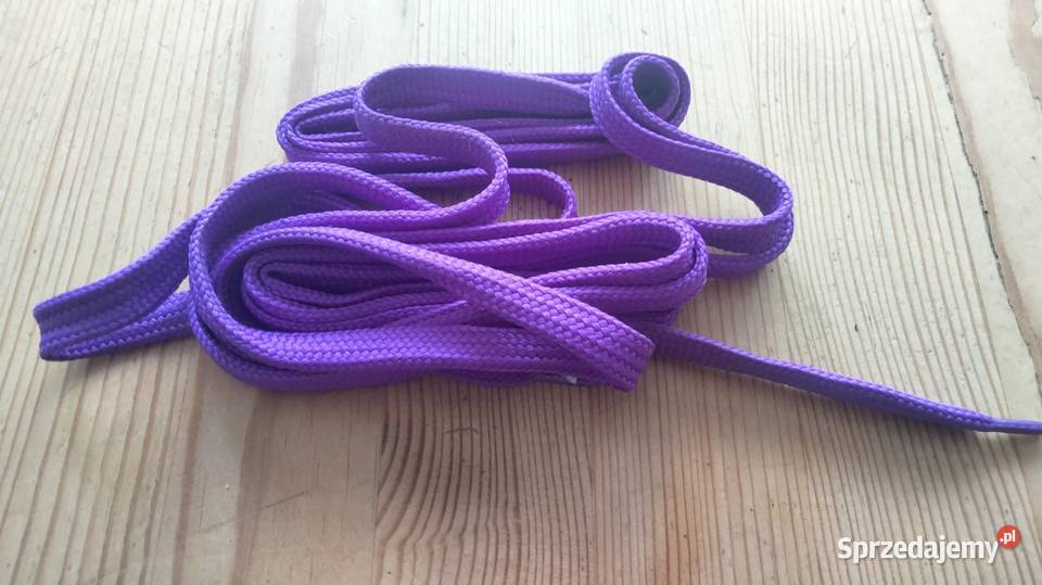 Sznurowadła płaskie długość 140 kolor fioletowy wielkopolskie Ostrów Wielkopolski