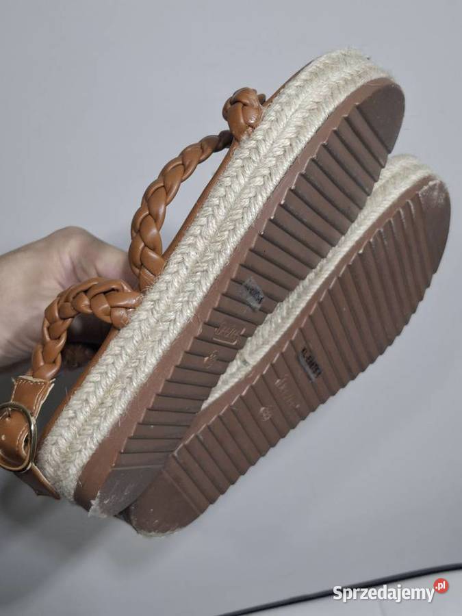 DeeZee 38 sandały espadryle damskie skóra ekologiczna Sandały i klapki