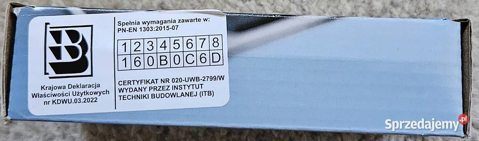 Zestaw dwóch wkładek WILKA 3040 3040G nikiel Lublin