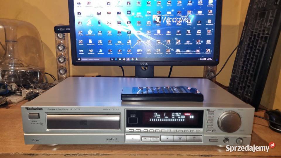 Odtwarzacz CD Technics SLP477A srebrny z pilotem Warta sprzedam