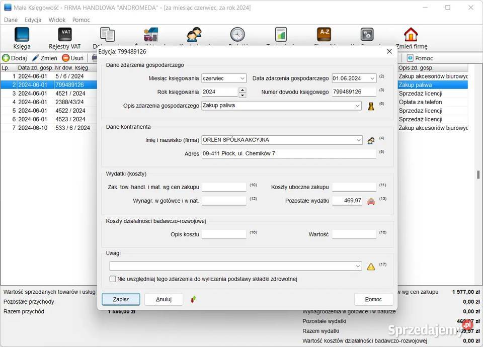 Program księgowy Mała Księgowość każdej firmy Łódź