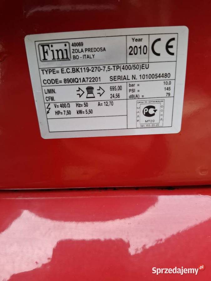 sprzedam sprezarke Fini 270l Zamość