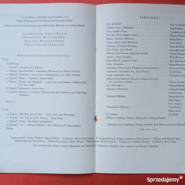 756 Program Wojna i Pokój Antykwariat