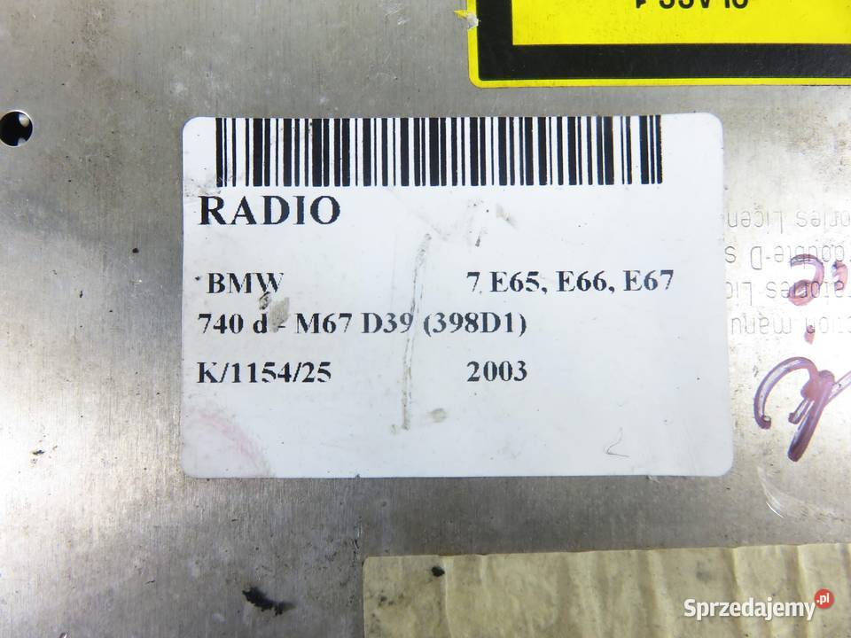 RADIO BMW 7 E65 E66 E67 6937735 małopolskie