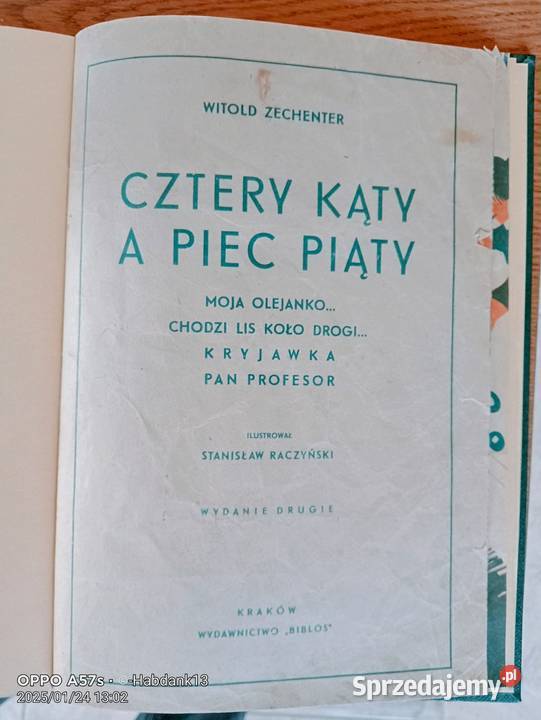Cztery kąty a pięć piąty wiersze dzieci 194647 Bychawka Trzecia