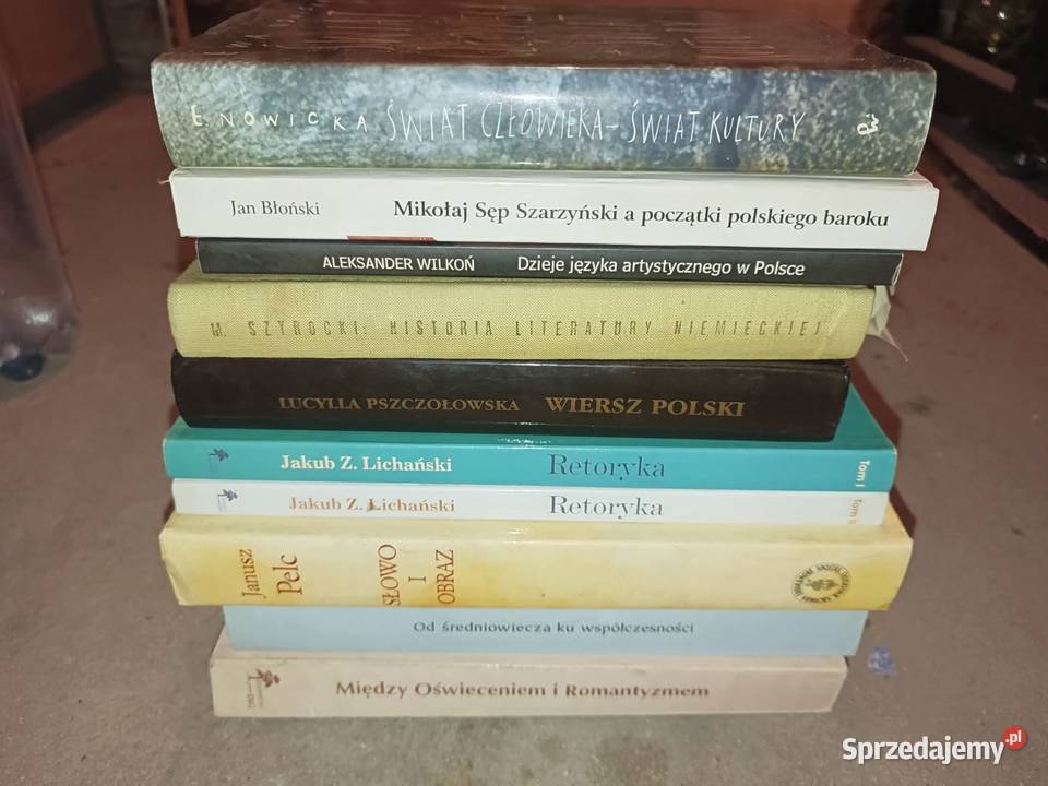 zestaw książek z zakresu filologii polskiej sprzedam