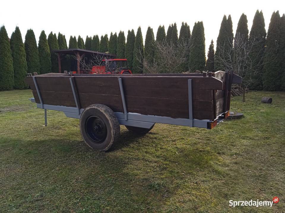 Przyczepa jedno osiowa rolnicza Przyczepy rolnicze Kłaj sprzedam