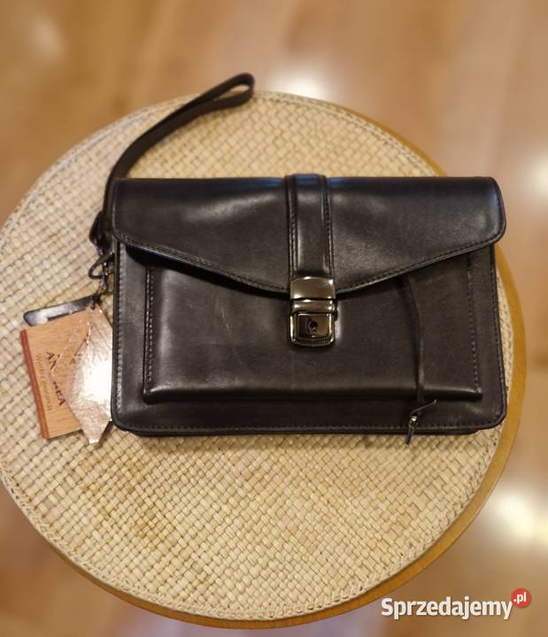 SASZETKA męska ANDREA z naturalnej skóry Lublin