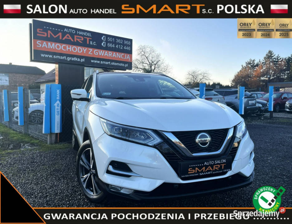 Nissan Qashqai Navi Kamera 360 Panorama Biała immobilizer Rydułtowy