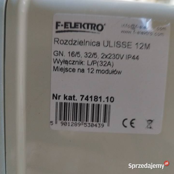 rozdzielnia elektryczna podkarpackie Frysztak sprzedam