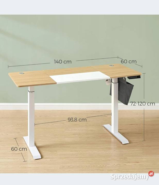 Biurko z elektryczną regulacją wysokosci łódzkie Błaszki sprzedam