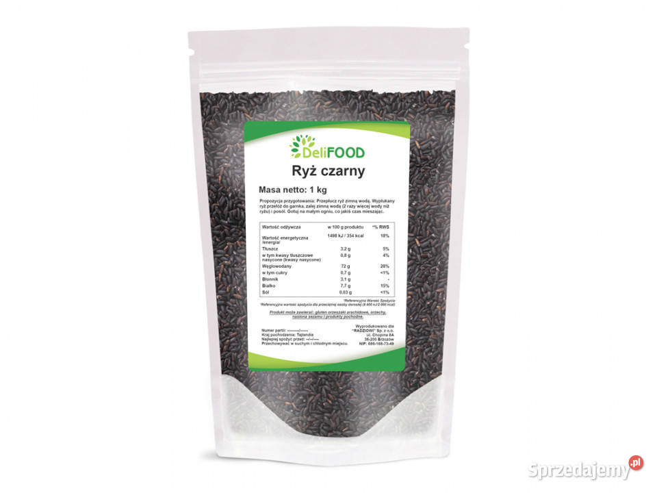 Ryż czarny 1000g Pozostałe
