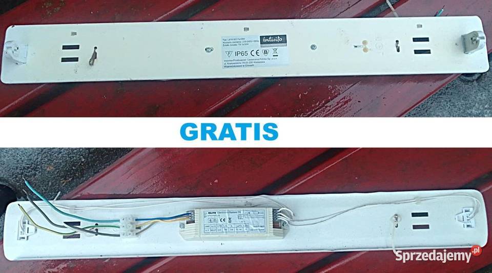2 x Lampa Oprawa hermetyczna jarzeniówka Rewal