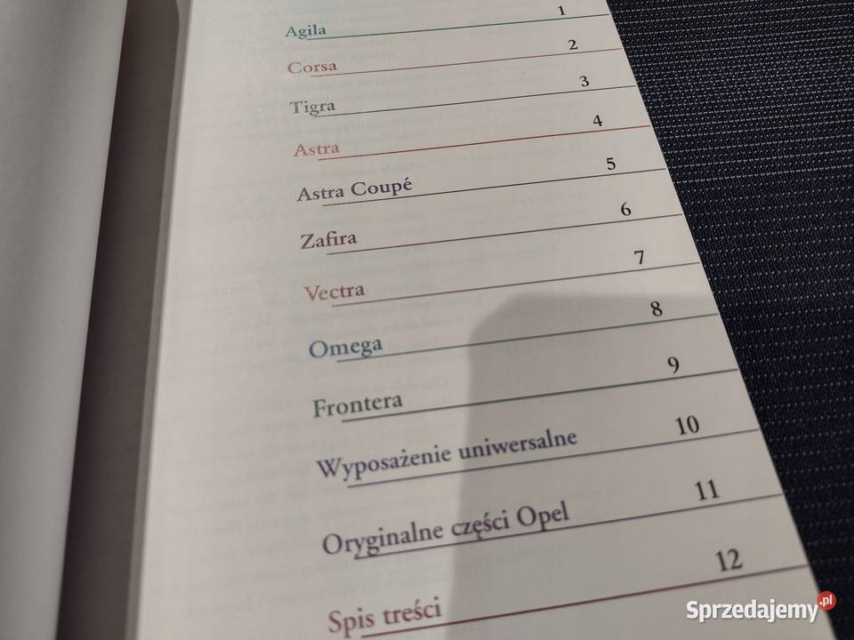 Opel 20012002 Katalog Akcesoriów dodatków tuning łódzkie Łódź