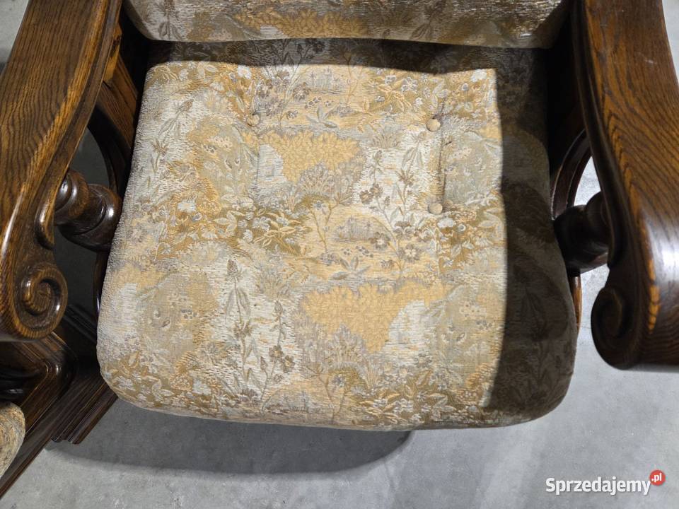 Masywny dębowy zestaw wypoczynkowy 311 Sławoszewek