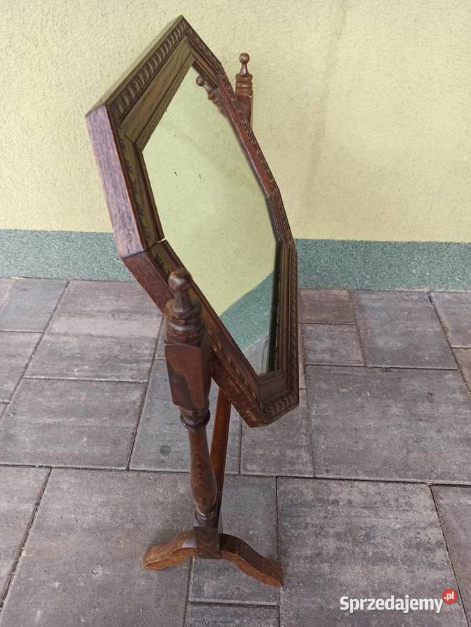Zabytkowe lustro toaletowe lata 20 te Budzyń