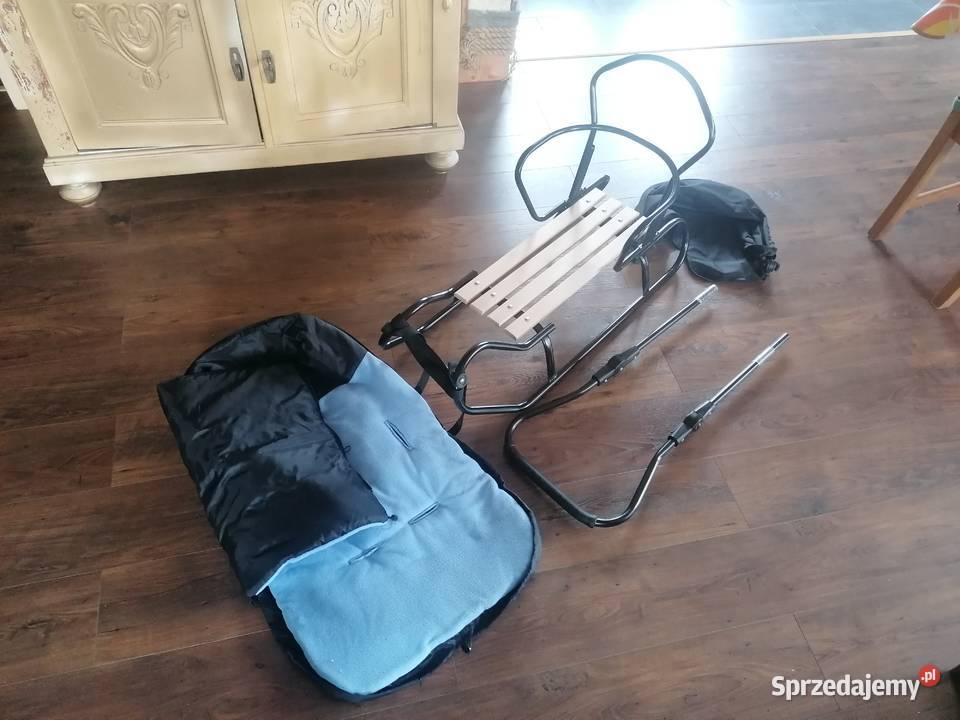 Sanki dziecięce z oparciem regulowanym pchaczem Pozostałe Sierakowice sprzedam
