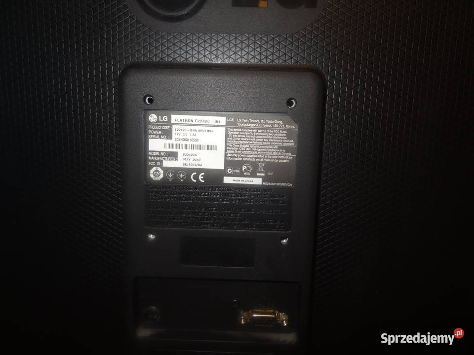 Monitor LED LG Flatron E2242C 215 1920 x 1080 px