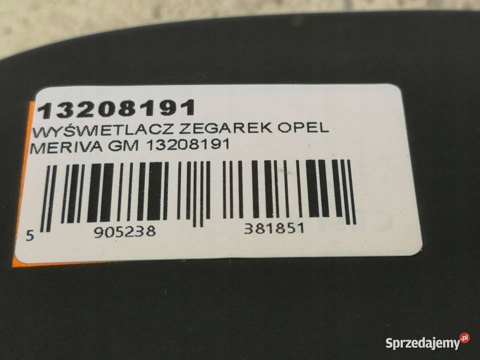 WYŚWIETLACZ RADIA OPEL CORSA C 20002006 13208191 osobowe sprzedam