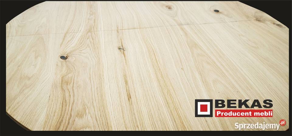 STÓŁ Okrągły Dąb Naturalny Sękaty Noga Gwiazda Katowice