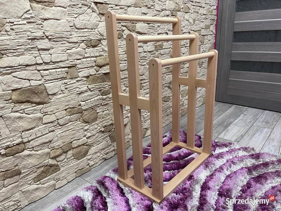 Suszarka drewniana łazienkowa na ręczniki Dębica