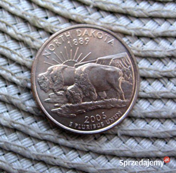 USA 25 Cent 2006r D Stany USA North Dakota Numizmatyka Kalisz