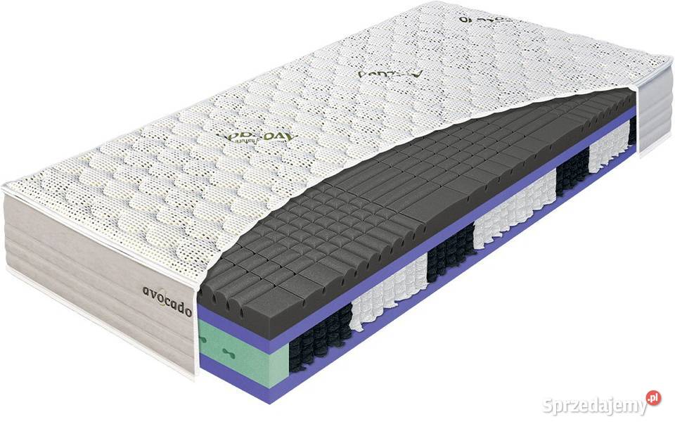 Materac HYBRID ANTRACIT MATERASSO kieszeniowy