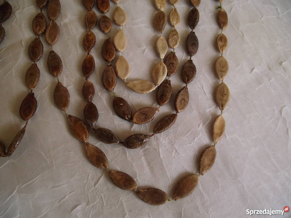 EKOLOGICZNE NASZYJNIKI Z NASION KOLCZURKI wielkopolskie Piła