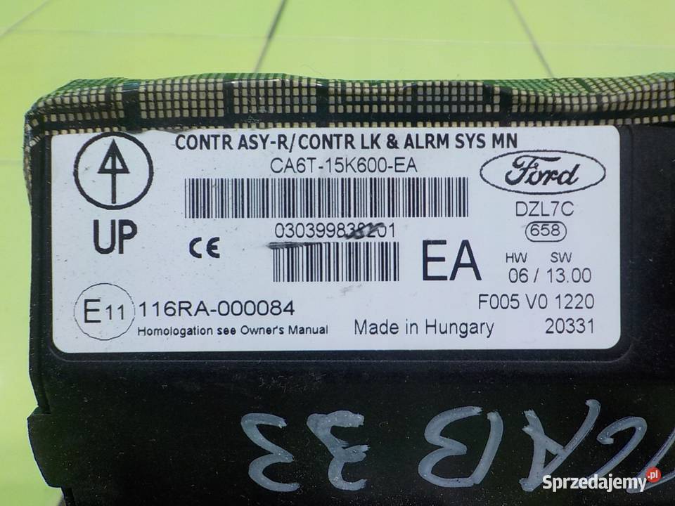 FIESTA MK7 14 TDCI 12r HB 5D modul komfortu