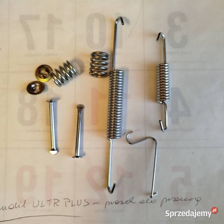 Sprężyny zabezpieczające szczęk hamulcowych Układ hamulcowy