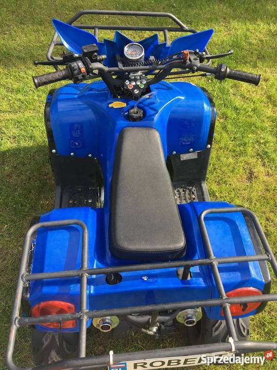 Quad BMW używany dziecka niebieski Złotokłos