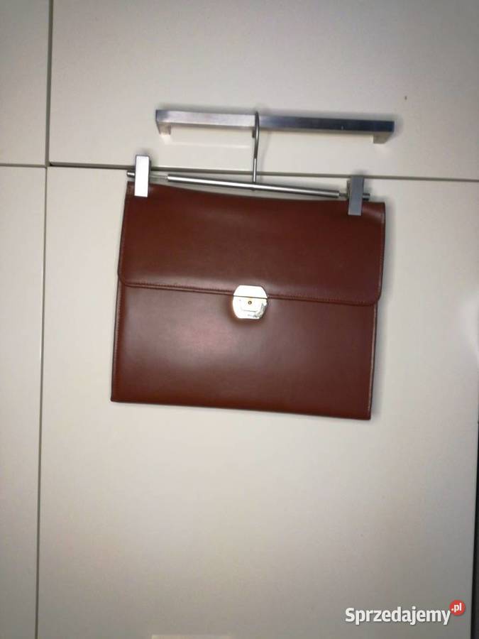 Aktówka ze skóry naturalnej w kolorze brązowym Lublin